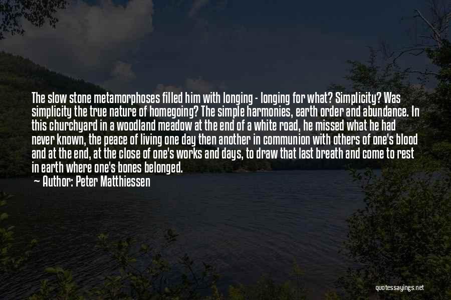 Blood Draw Quotes By Peter Matthiessen