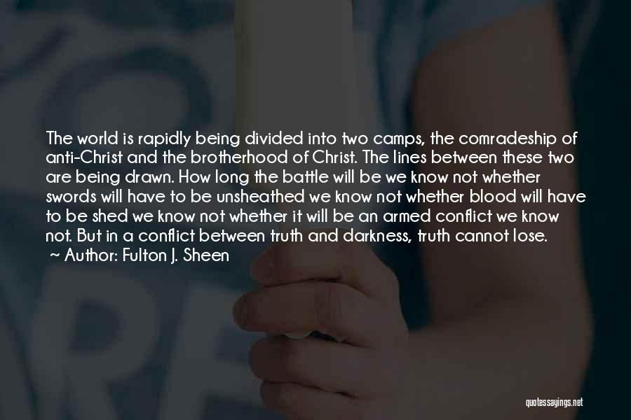 Blood Drawn Quotes By Fulton J. Sheen