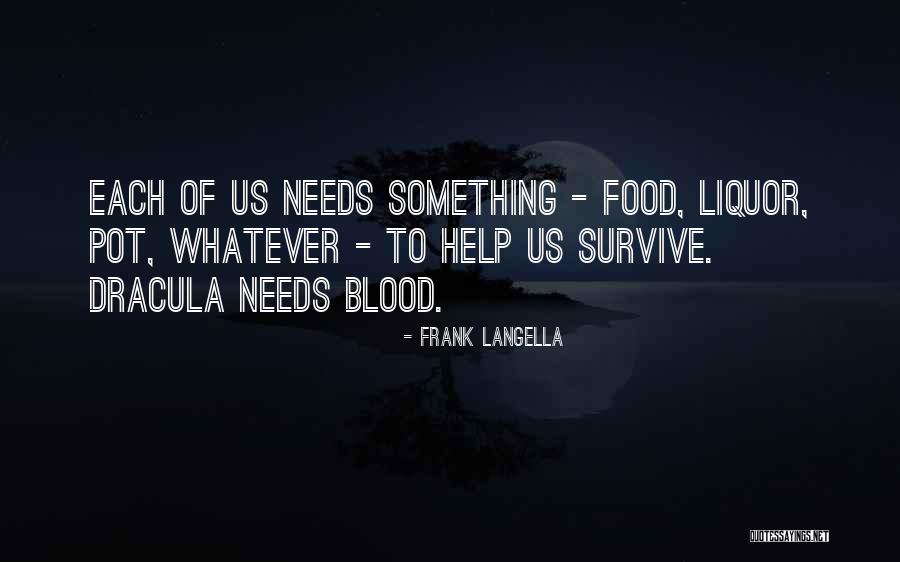 Blood In Dracula Quotes By Frank Langella