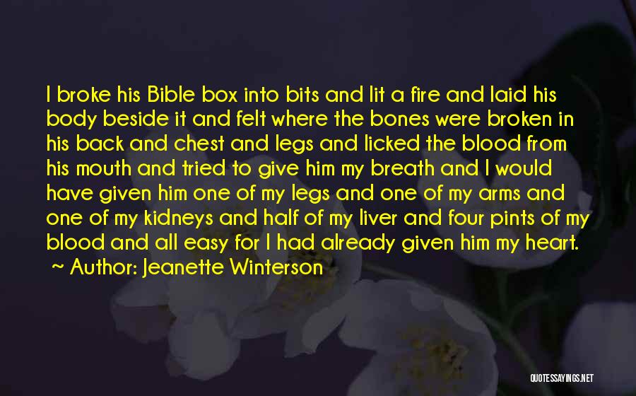 Blood In The Bible Quotes By Jeanette Winterson