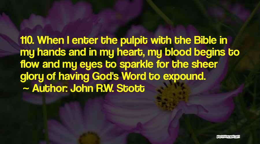 Blood In The Bible Quotes By John R.W. Stott