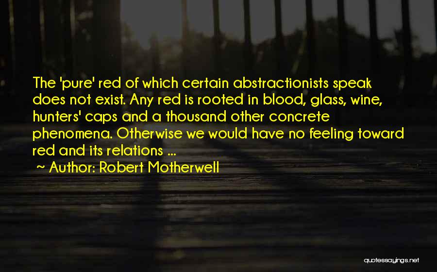 Blood Into Wine Quotes By Robert Motherwell