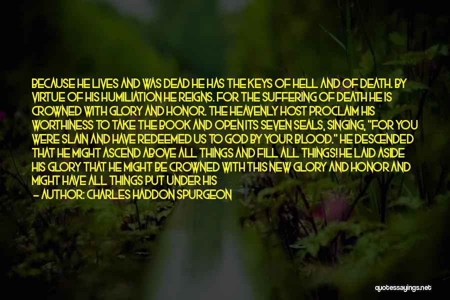 Blood Of Jesus Quotes By Charles Haddon Spurgeon