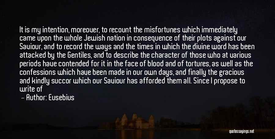 Blood Of Jesus Quotes By Eusebius