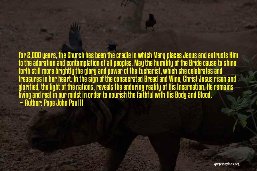 Blood Of Jesus Quotes By Pope John Paul II