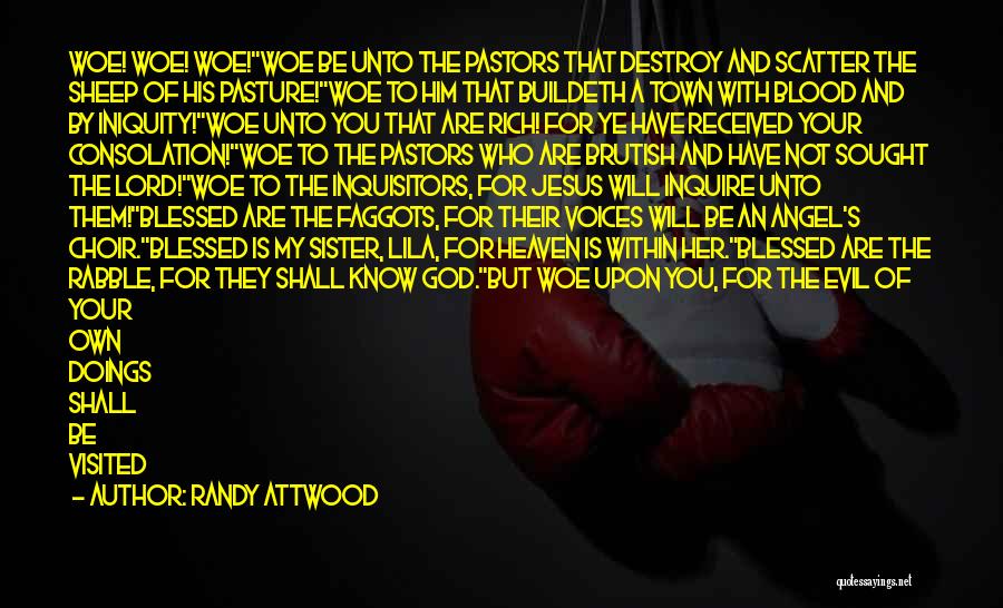 Blood Of Jesus Quotes By Randy Attwood