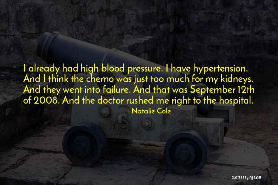 Blood Pressure Quotes By Natalie Cole