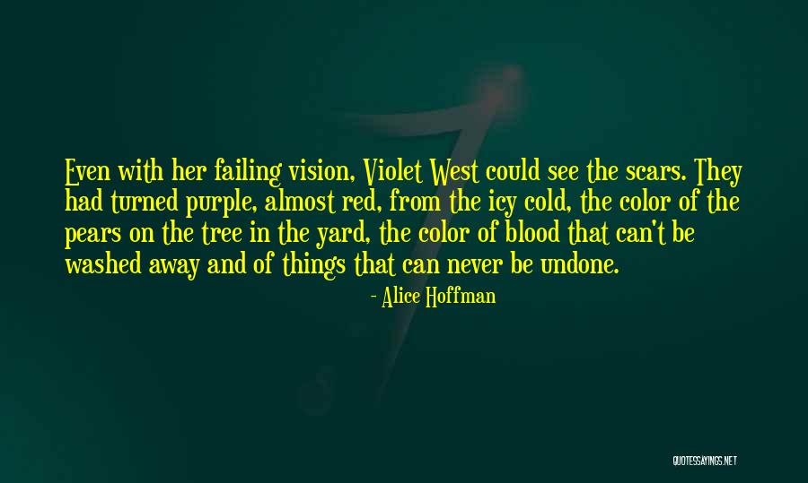 Blood Red Color Quotes By Alice Hoffman