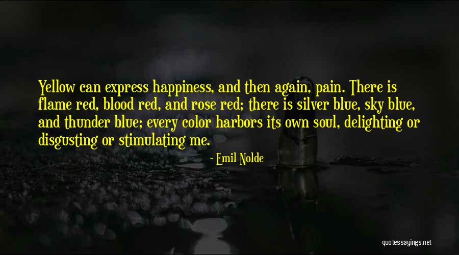 Blood Red Color Quotes By Emil Nolde