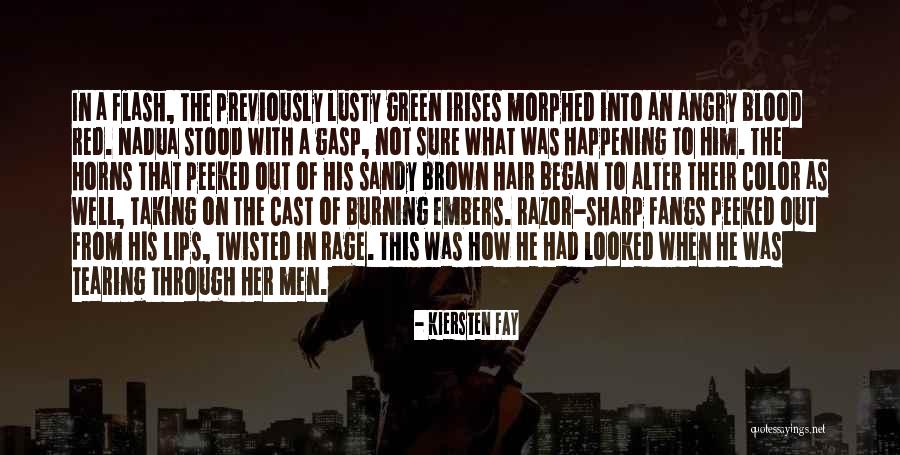Blood Red Color Quotes By Kiersten Fay