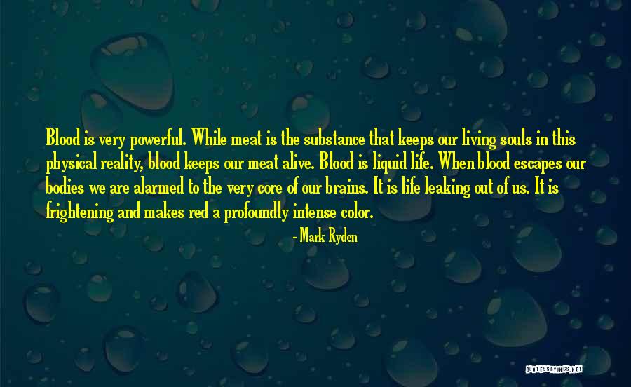 Blood Red Color Quotes By Mark Ryden
