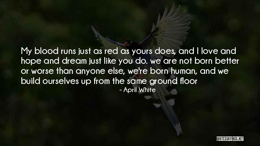 Blood Red Quotes By April White