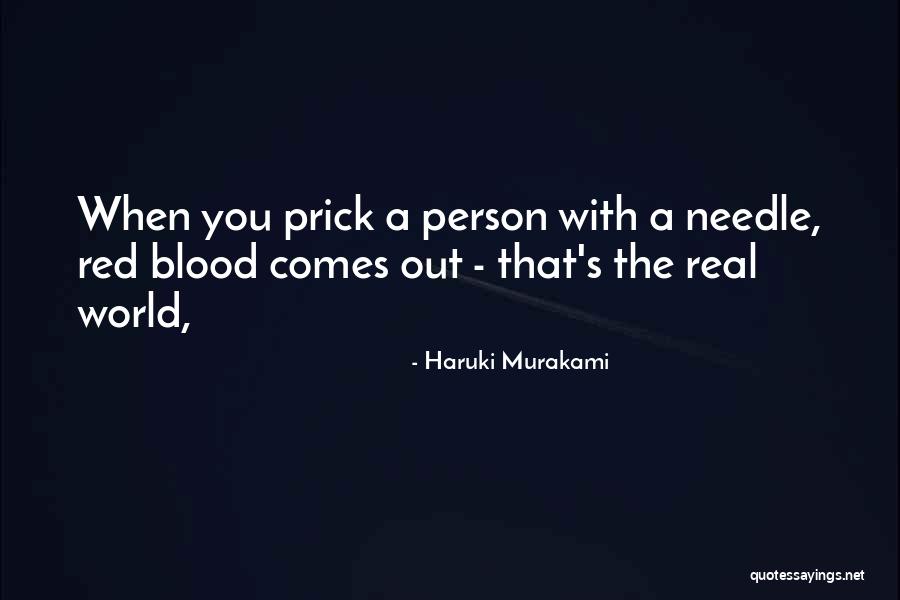 Blood Red Quotes By Haruki Murakami