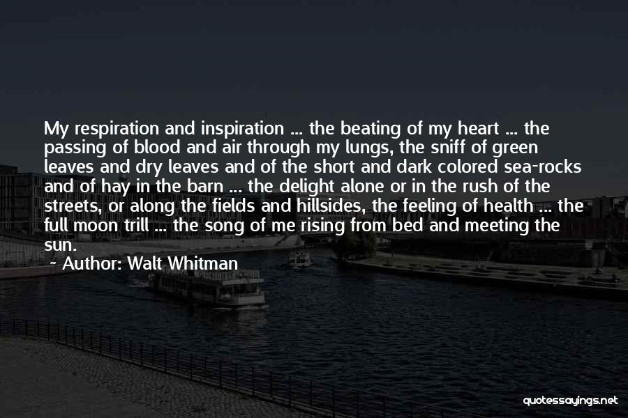 Blood Rush Quotes By Walt Whitman