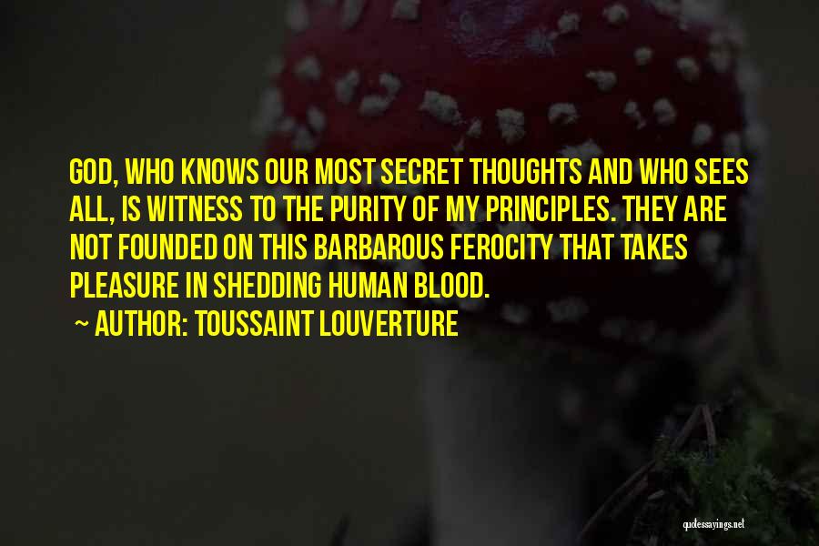 Blood Shedding Quotes By Toussaint Louverture