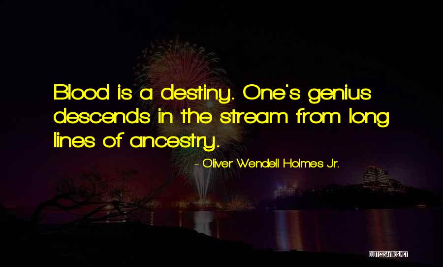 Blood Stream Quotes By Oliver Wendell Holmes Jr. Blood Stream Quotes By Oliver Wendell Holmes Jr.