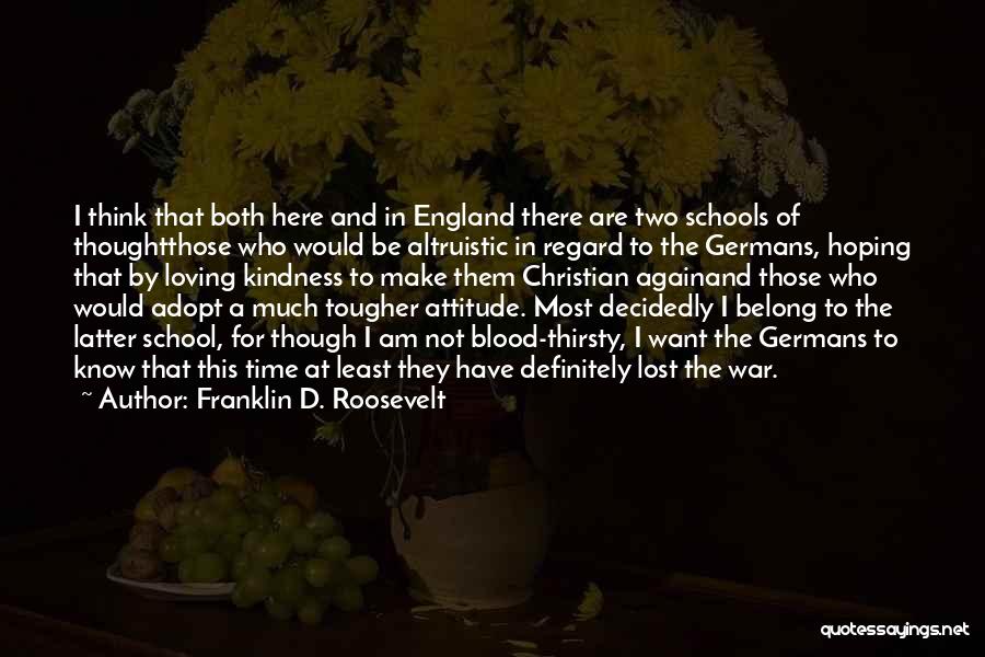 Blood Thirsty Quotes By Franklin D. Roosevelt