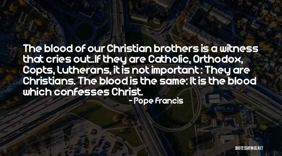 Blood Which Quotes By Pope Francis