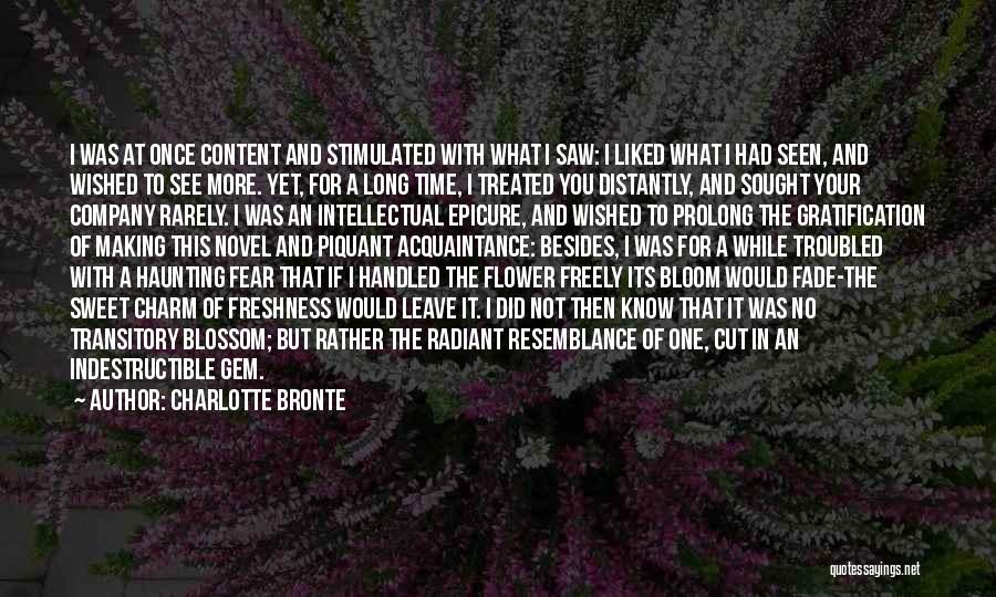 Blossom Flower Quotes By Charlotte Bronte
