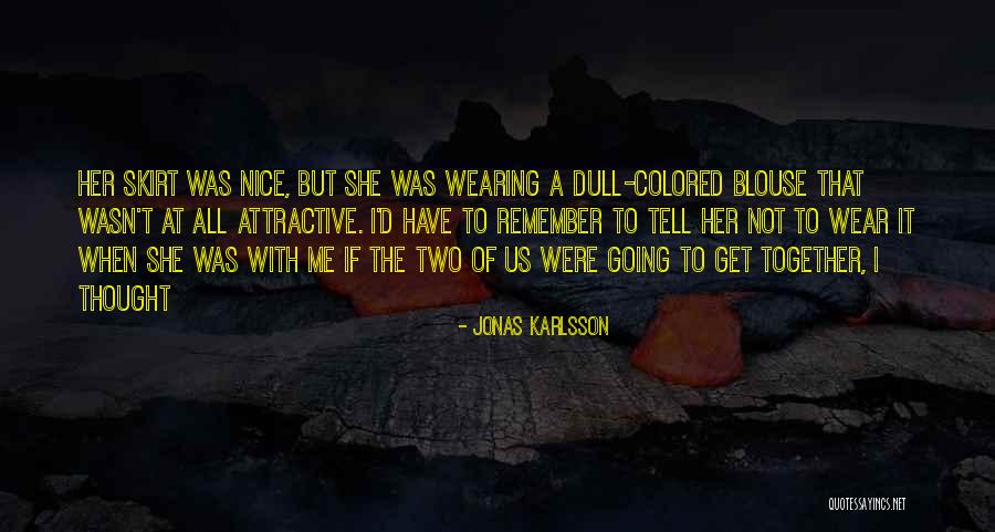 Blouse With Quotes By Jonas Karlsson Blouse With Quotes By Jonas Karlsson