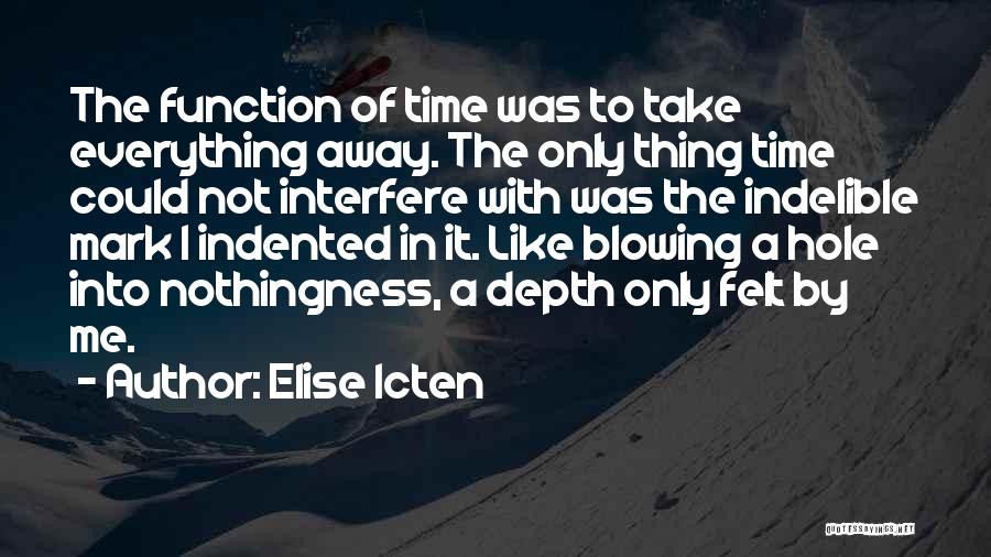Blowing Away Quotes By Elise Icten