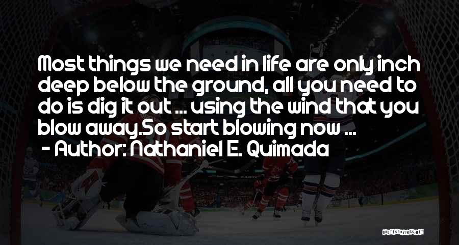 Blowing Away Quotes By Nathaniel E. Quimada