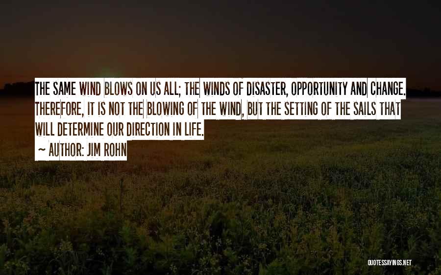 Blowing In The Wind Quotes By Jim Rohn