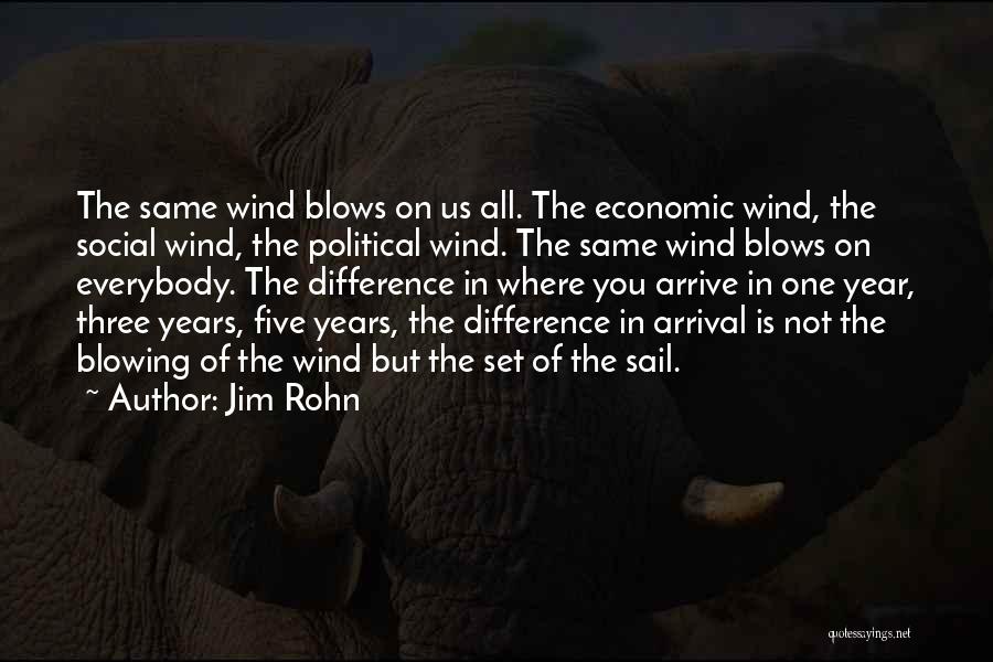 Blowing In The Wind Quotes By Jim Rohn