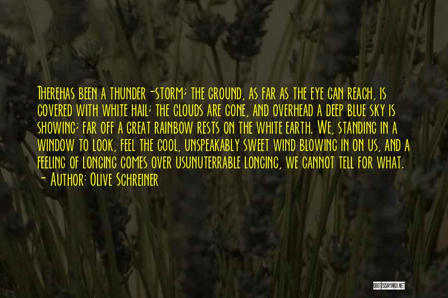 Blowing In The Wind Quotes By Olive Schreiner