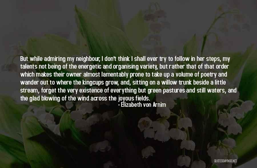 Blowing Up Quotes By Elizabeth Von Arnim