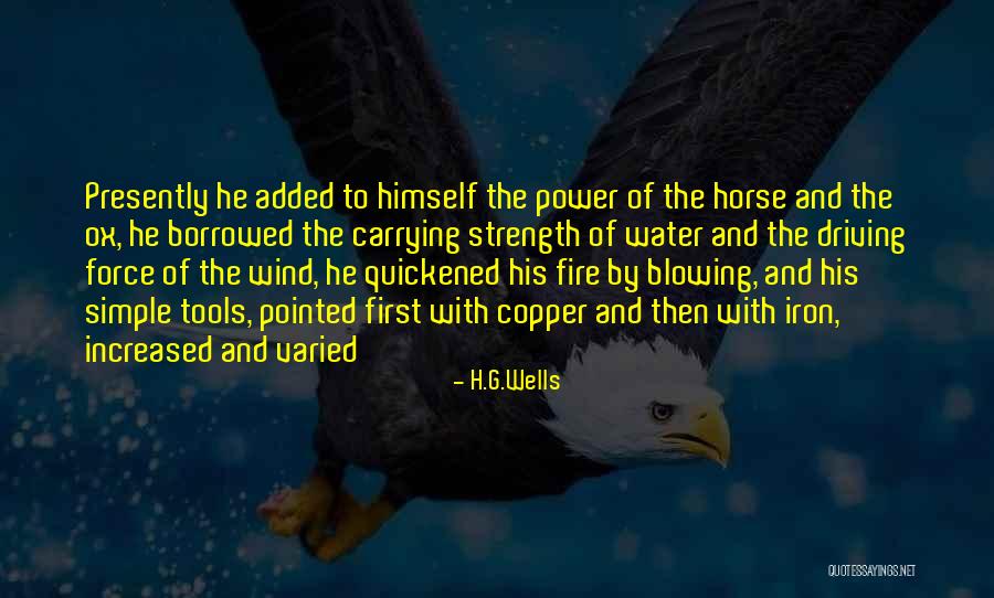 Blowing Wind Quotes By H.G.Wells