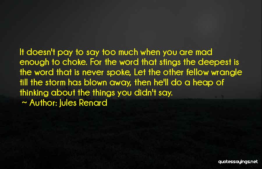 Blown Away Quotes By Jules Renard