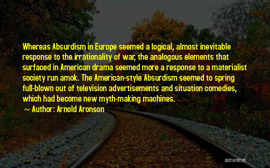 Blown Out Quotes By Arnold Aronson