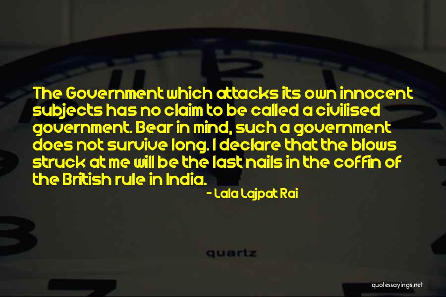 Blows Best Quotes By Lala Lajpat Rai Blows Best Quotes By Lala Lajpat Rai