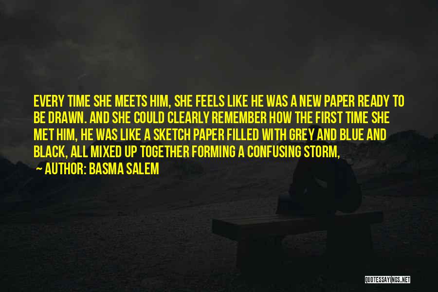 Blue And Black Quotes By Basma Salem