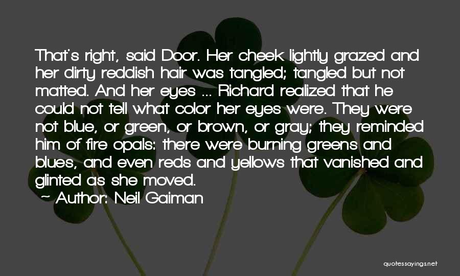 Blue And Brown Eyes Quotes By Neil Gaiman