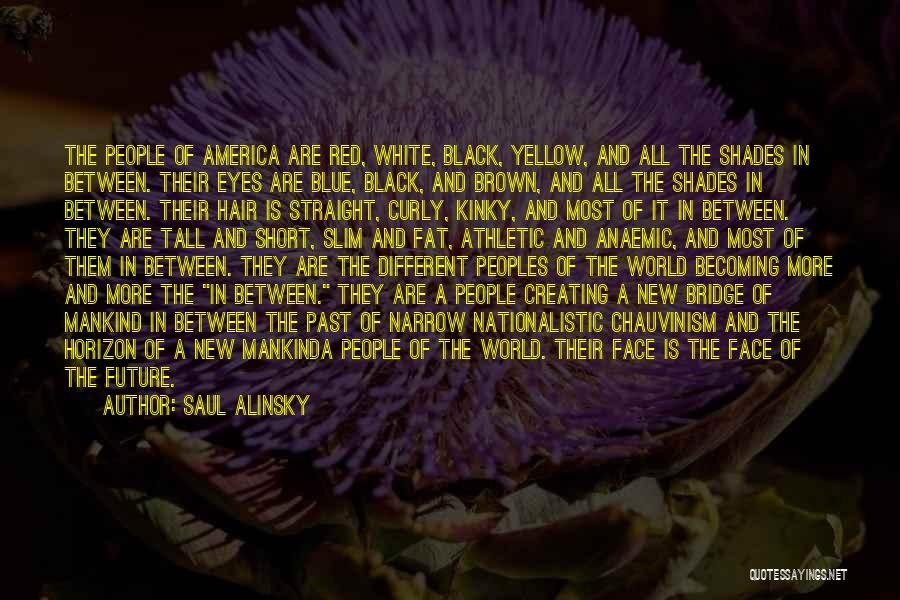 Blue And Brown Eyes Quotes By Saul Alinsky