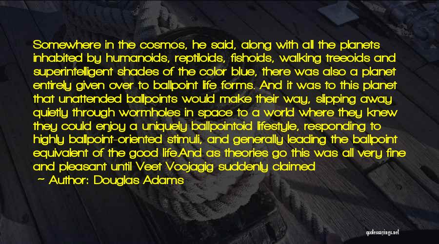 Blue And Green Color Quotes By Douglas Adams