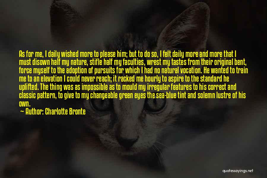 Blue And Green Eyes Quotes By Charlotte Bronte