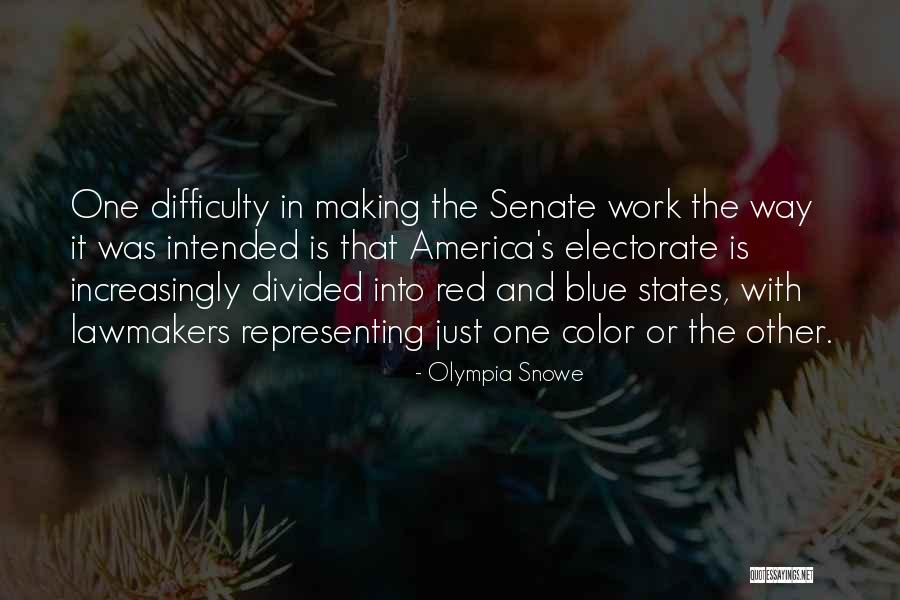 Blue And Red Color Quotes By Olympia Snowe Blue And Red Color Quotes By Olympia Snowe