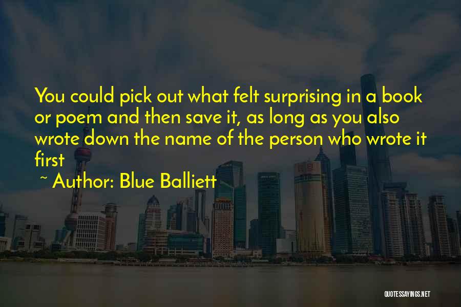 Blue Book Long Quotes By Blue Balliett