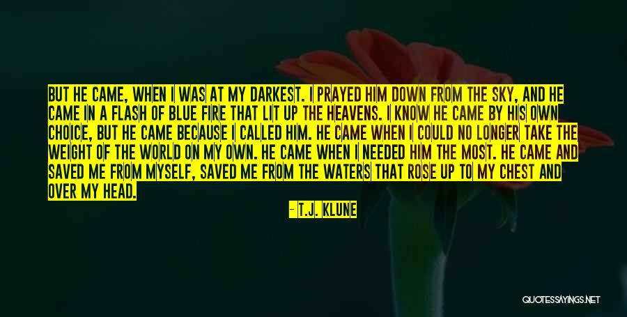 Blue Choice Quotes By T.J. Klune Blue Choice Quotes By T.J. Klune
