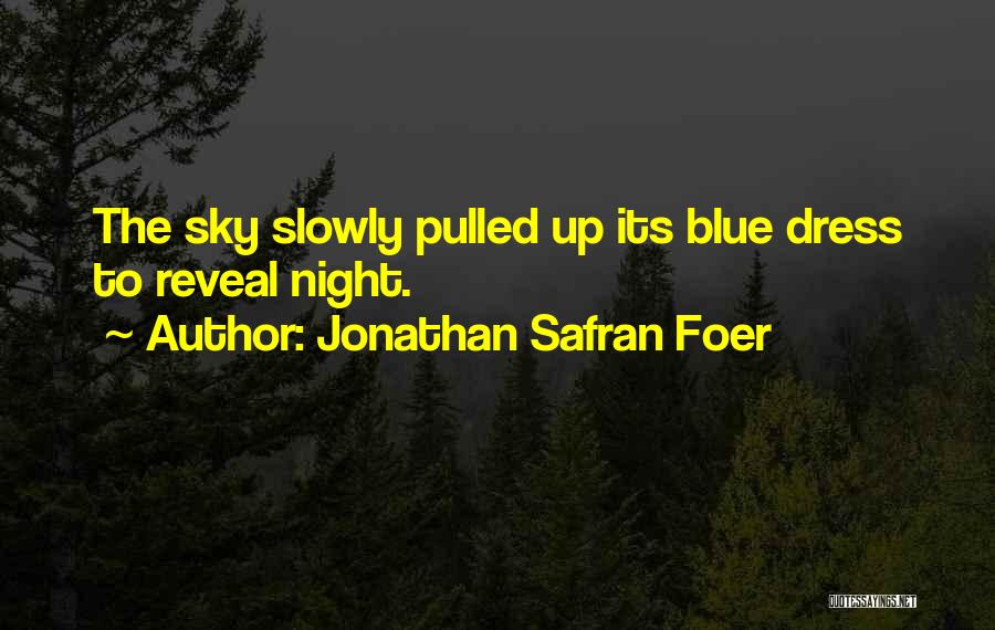 Blue Dress Quotes By Jonathan Safran Foer