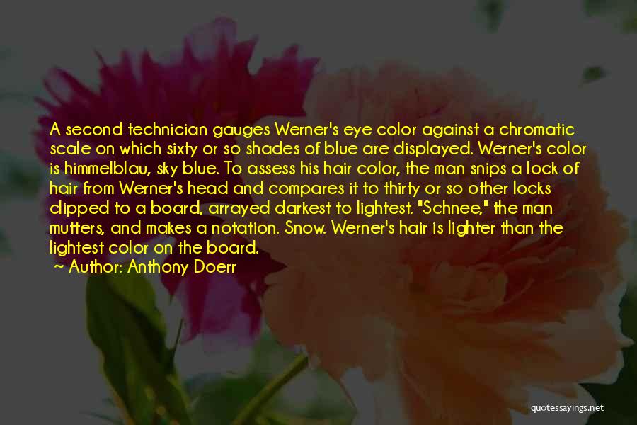 Blue Eye Color Quotes By Anthony Doerr