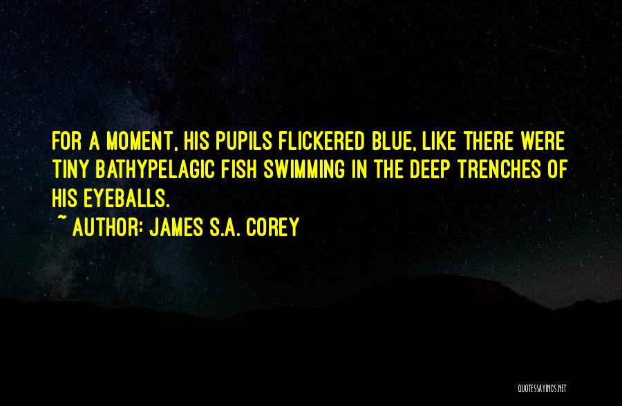 Blue Eye Color Quotes By James S.A. Corey