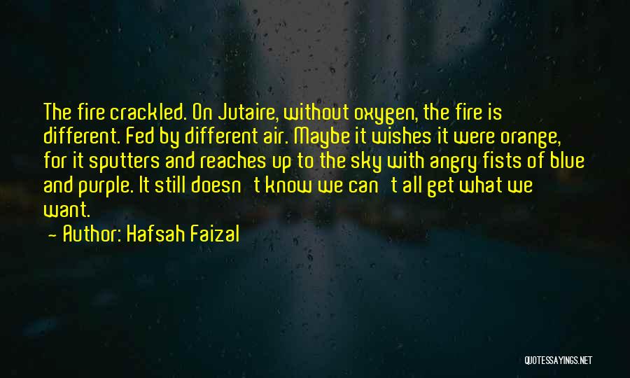 Blue Fire Quotes By Hafsah Faizal
