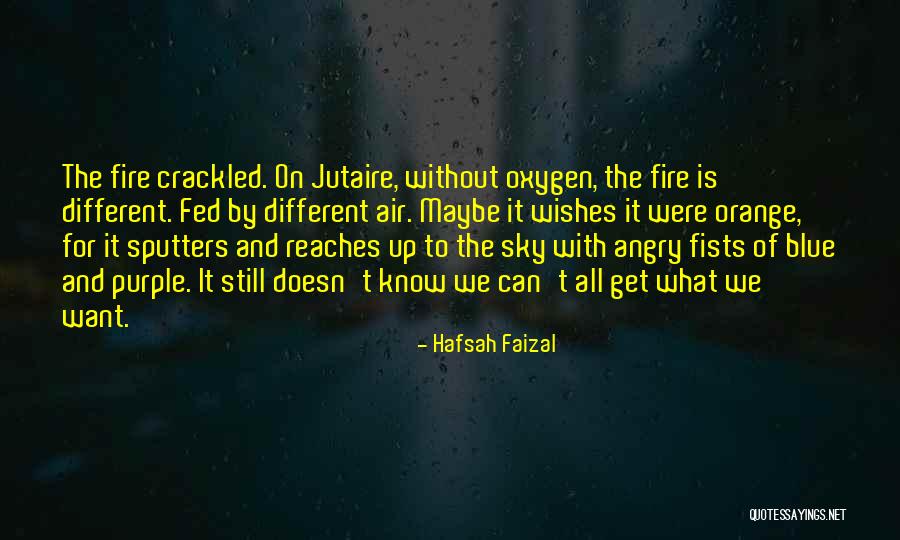 Blue Fire Quotes By Hafsah Faizal