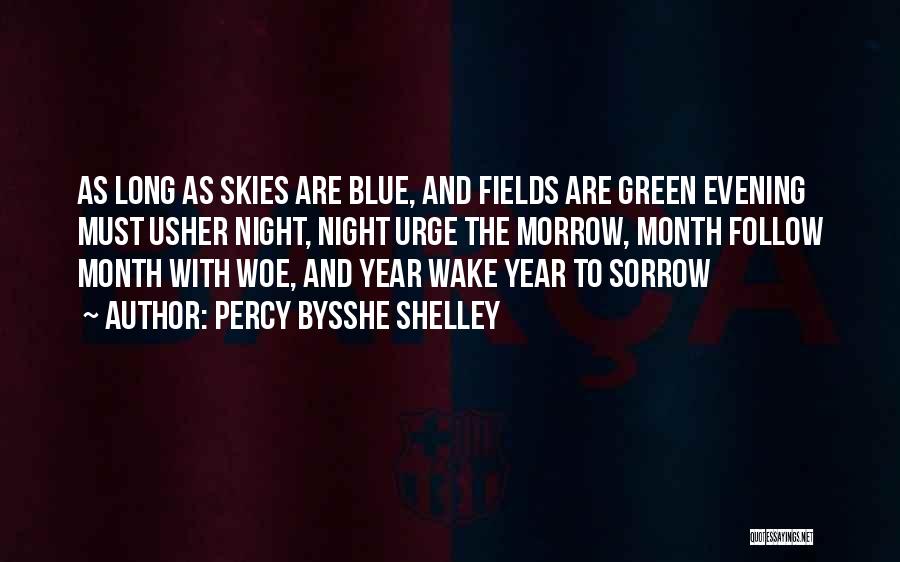 Blue Green Quotes By Percy Bysshe Shelley