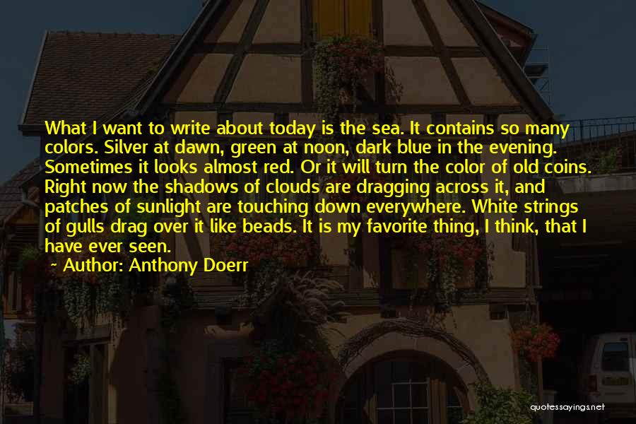 Blue Green Sea Quotes By Anthony Doerr