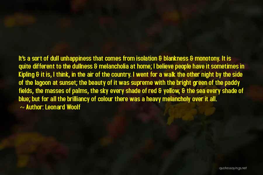 Blue Lagoon Quotes By Leonard Woolf